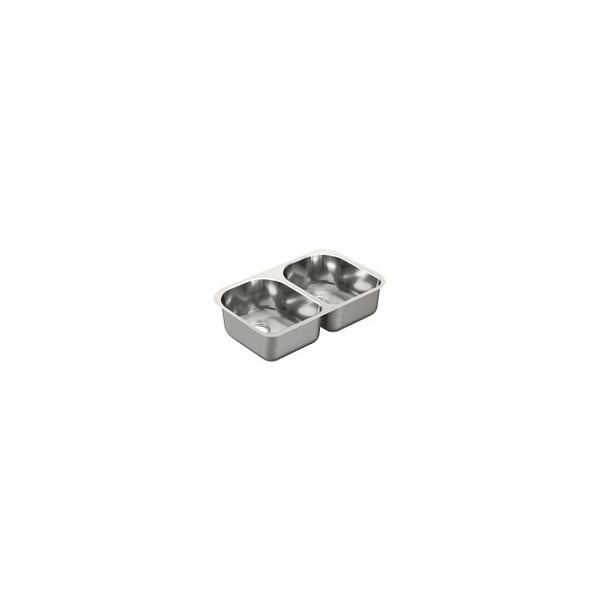24-3/4"X18" Stainless Steel 20 Gauge Double Bowl Sink